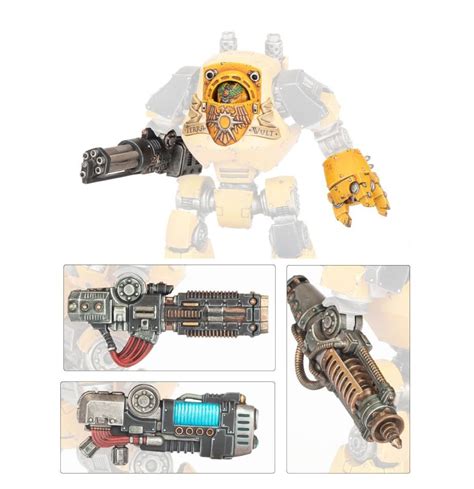 Equip your Contemptor with paired ranged weapons one for each arm. . Contemptor dreadnought weapons frame 2
